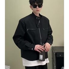 【有货】D8220-P65韩系高街垫肩短款外套男士机能风潮牌机车夹克，男装夹克，星座603-2