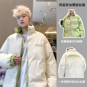 XZ213-GKMY8865-P148控168 港风双面穿全刺绣立领加厚保暖棉服ins图片