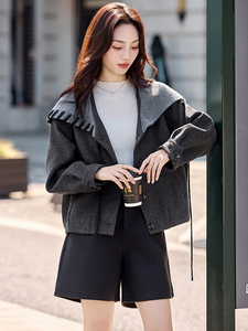 小香风毛呢呢外套女2025秋冬新款小个子短款气质显瘦好看上衣图片