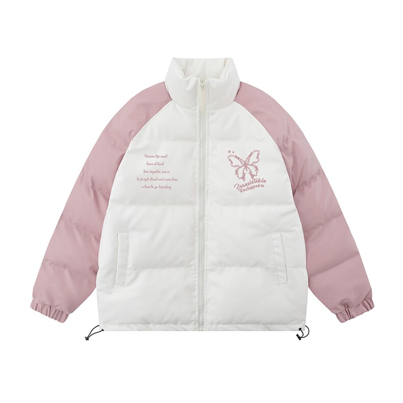 白底 新款冬季时尚百搭立领PU皮棉服外套MY65203P125控168图片
