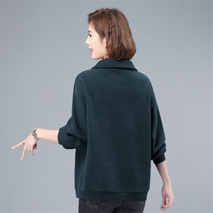 2021年冬季新款潮加绒加厚高领卫衣女长袖休闲百搭上衣服女棉图片