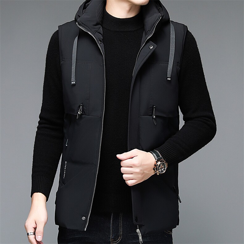 2022高品质冬装连帽羽绒服90鸭绒保暖马甲男士背QS1112-P190,男装羽绒服,星座1105-3
