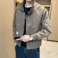 春秋款立领夹克男宽松休闲男装工装外套男士短款衣服JK96044，男装夹克，星座516A