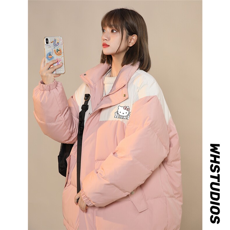 无差价 中性风新款冬季卡通印花棉服外套TPMY64301特批P85控138图片