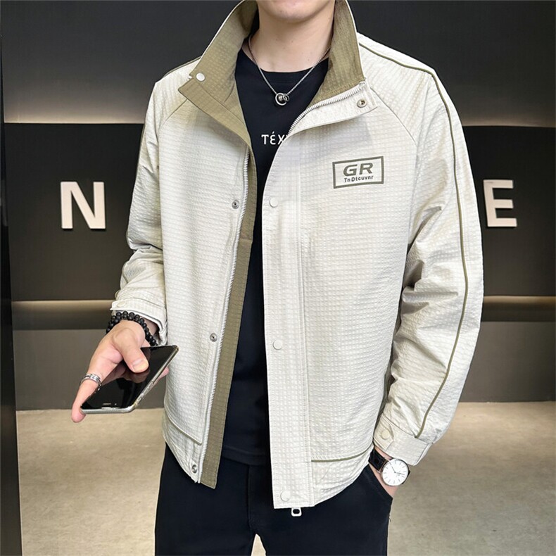 店主风2025秋季款夹克外套男士立领品质秋款C317-J6612-P115,男装夹克,电商C317