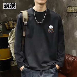 ins新款慵懒原宿潮流文艺时尚日系百搭气质纯棉百搭长袖T恤打底衫图片