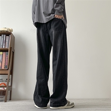 破洞2024宽松复古牛仔裤直筒裤715-6-BK819特P50（控78），男装牛仔裤，星座715-6