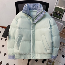 冬季新品得物美式潮流高品质格子加绒加厚棉衣外套棉服MY5566-P88，男装棉衣，星座610B-1