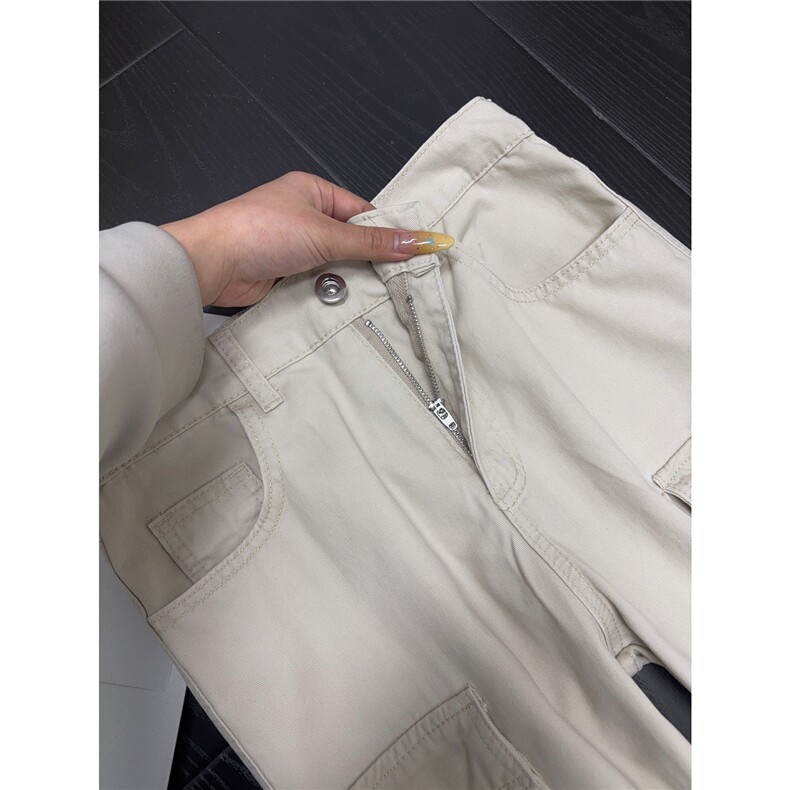 B221美式ins高街洗褪多口袋工装休闲牛仔裤LK26646-特P60控108,男装牛仔裤,电商B221