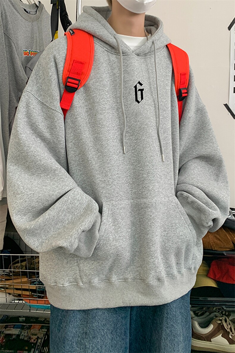 ！连帽圆领卫衣男装港风帽衫男LM84-P35,男装卫衣,电商B367