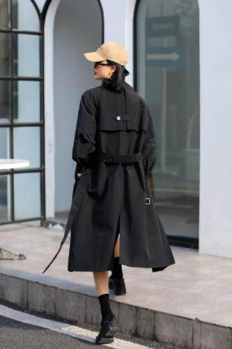 现货秋装风衣，女装风衣，佳拉佳丝