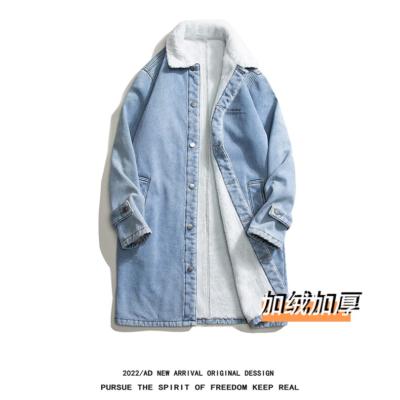 JK645J-p98-限价138M-5XL网格现货羊羔毛牛仔棉衣大码CITYBOY,男装棉衣,星座103A