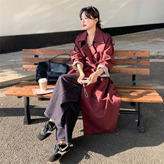 【2025春款现货】经典百搭设计感时尚撞色风衣088-7701p145k198，女装风衣，2C088