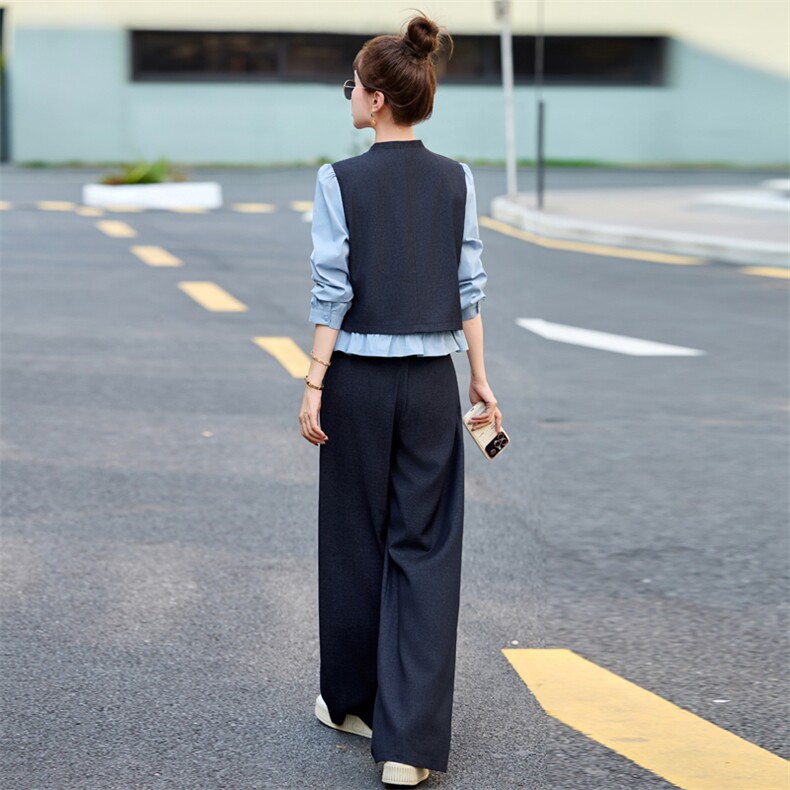 小香风拼接时尚套装女2025春季爆款小个子超好看休闲气质两件套潮,女装套装/套裙,木子恋