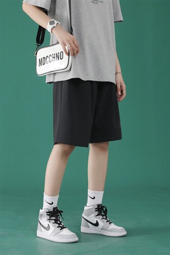 男士宽松运动五分裤韩版潮流2023夏新款DK518-特批16，女装休闲裤，星座718-1