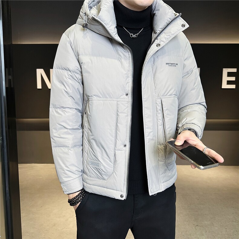 标50绒连帽男士羽绒服冬季2025新款休闲外套A313-2612-P225,男装羽绒服,电商A313