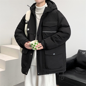 冬上新加棉加厚棉服港风个性连帽棉衣外套男女 8323-P125控价168图片
