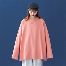 2023春季新款简约百搭休闲宽松情侣打底衫长袖T恤T100P20控38，男装T恤，A247A