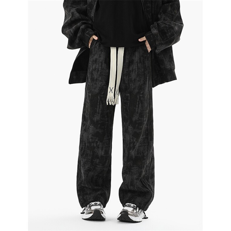 8XL-M超大码加绒加厚保暖扎染休闲套装TZ104-P98控118,男装休闲套装,电商D206-1