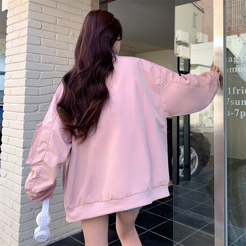复古多拉链工装夹克女潮牌宽松原宿风棒球服百搭外套C649-88,男装夹克,星座911-2(原星座613-2）