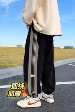 冬季加绒加厚立体包腰百搭大码宽松宽松束脚休闲裤男JR3366-P65，男装卫衣，电商C305A