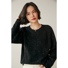 高级感山羊绒衫女圆领软糯宽松插肩袖套头毛衣加厚亲肤打底衫冬，女装羊绒衫，绒创羊绒