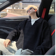 毛衣男秋冬新款港风宽松针织毛衫MYA8-P58，男装针织衫/毛衣，星座214-3