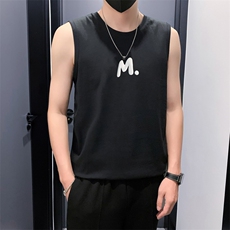 BX812P2539男士运动休闲背心个性印花夏季无袖T恤M-3XL，男装背心/马甲，电商B340