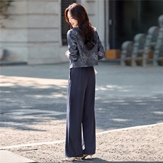 2025秋装新款简约时尚复古休闲两件套，女装套装/套裙，芭米依尚