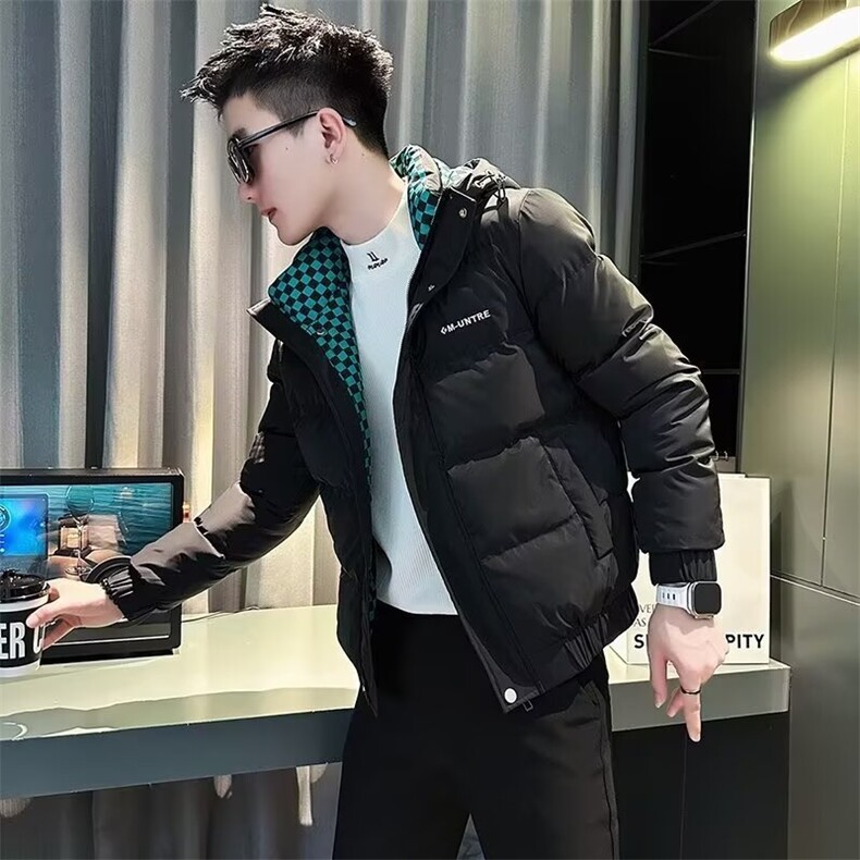 棉服男款冬季新款连帽棉衣棉袄保暖面包服外套夹棉夹克图片