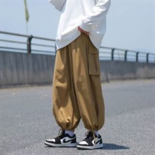 秋季美式宽松束脚潮牌ins裤子日系新款休闲工装裤男K4547-P40，男装休闲裤，星座512-2