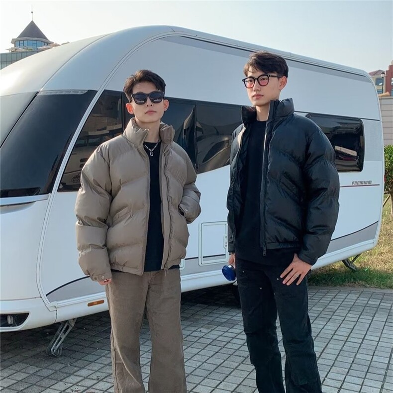加绒加厚冬款男立领棉衣保暖面包服棉袄外套MA227P98,男装棉衣,星座1013-1