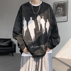 现货WY10080-特P35控68华棉高品质百搭圆领大码卫衣，男装卫衣，电商A059