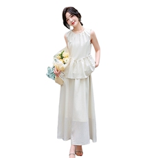 2024夏季新款高级感小衫连衣裙套装女减龄显瘦上衣半身裙子两件套，女装套装/套裙，流量+