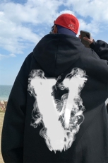 ！秋季重磅宽松大码港风烟雾v印花连帽卫衣LW0132-特p35，男装卫衣，星座508（原C305）