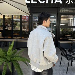 双拉链毛呢夹克外套秋冬短款呢子大衣宽松妮子风A236-JK632-P170图片
