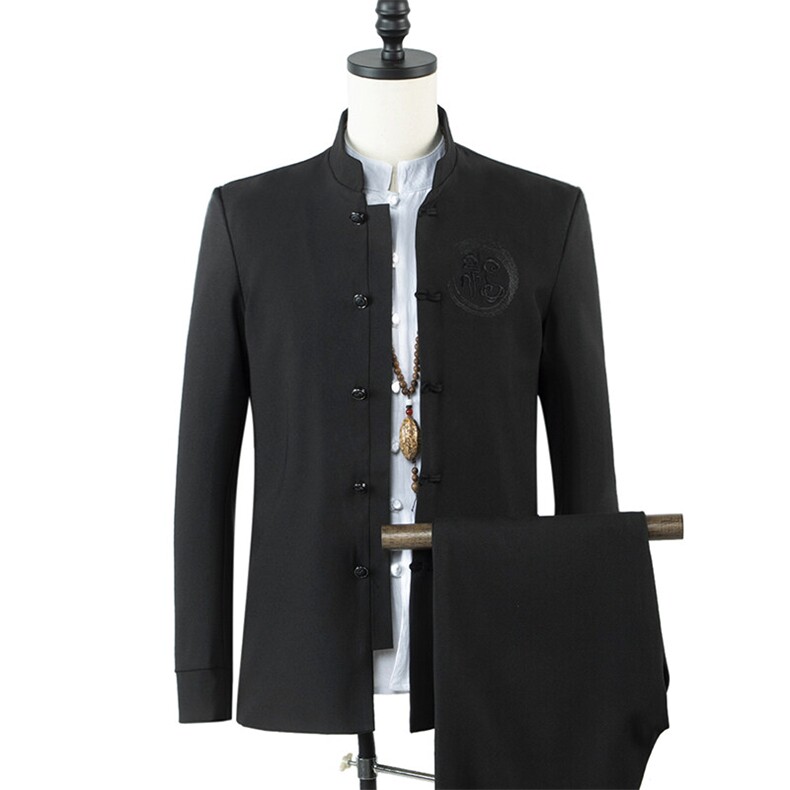 2025风春夏棉麻汉服唐装套装SJ1512-306-P80,男装休闲套装,星座1512