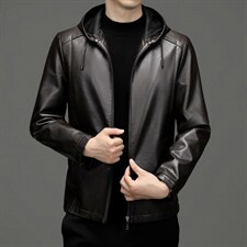 K2226钱塘2020-2春秋新款中年男士时尚休闲简约夹克皮衣P137，男装皮衣，钱塘207-2
