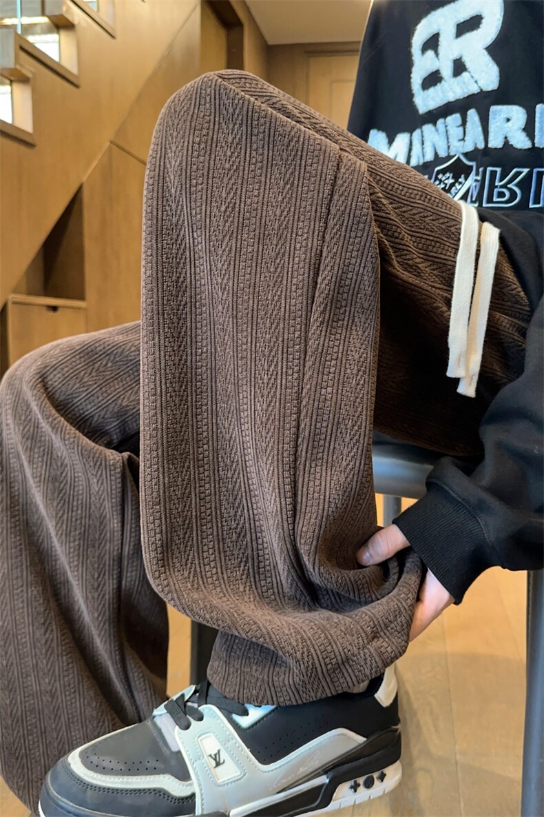 ！2025秋冬新款男士重磅麦穗休闲裤直筒百搭长裤WK2067特P35,男装休闲裤,电商B220