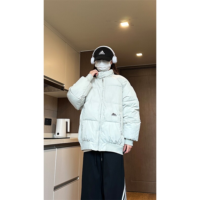 自家图短款飞行立领棉服男宽松加厚保暖情侣厚外套MY21-P78,男装棉衣,星座1505