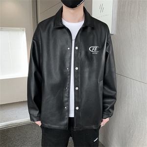 2025春季皮夹克男潮流男装潮流夹克外套休闲上衣A210-JK207-P75图片