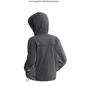 美式拼接薄款防紫外线防晒衣男新款速干透气情侣防晒服FS125 P52图片