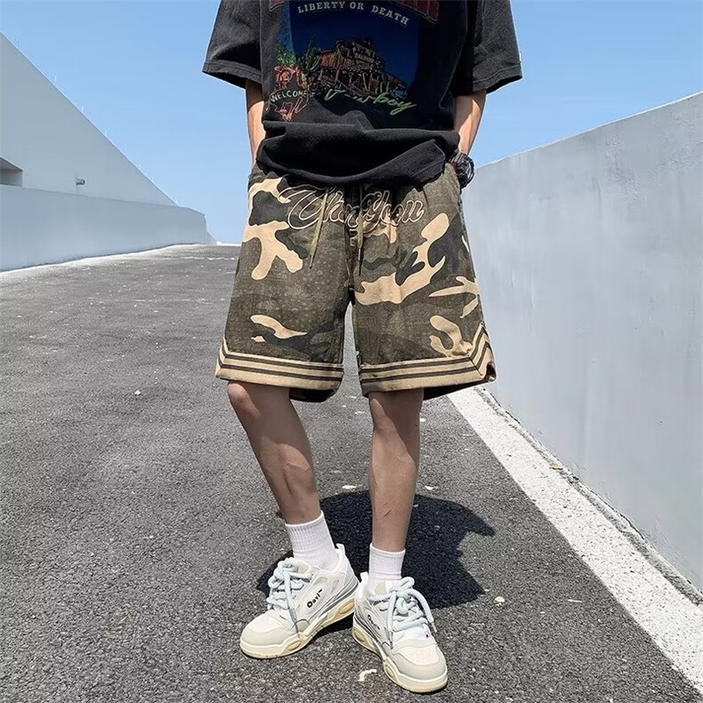 夏装休闲短裤男潮牌ins宽松休闲中裤韩版五分裤D29-P36,男装休闲裤,星座1109-3
