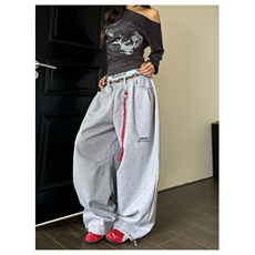 春夏薄款黑色微喇西裤男款美式显瘦cleanfit裤子垂坠高级感直筒裤，男装西裤，星座506A