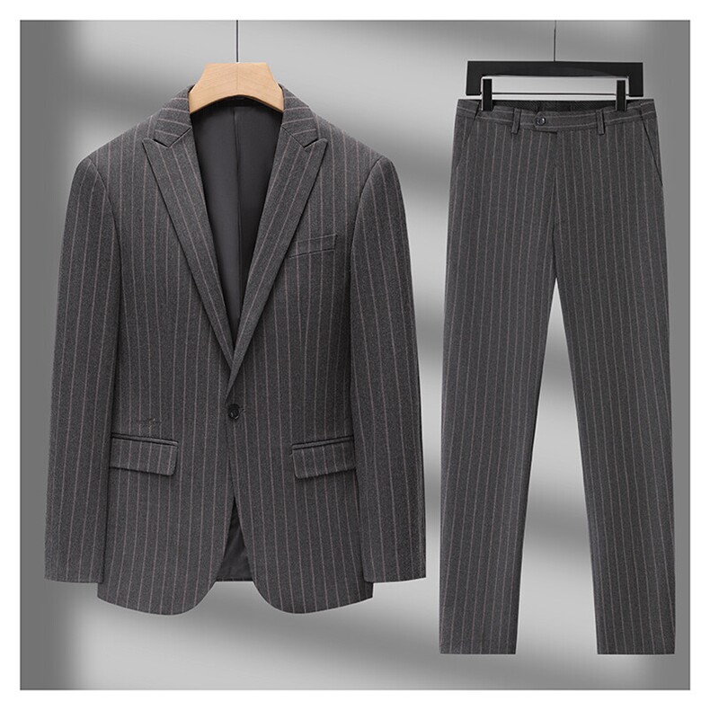 GDN5454四季款新款男士礼服西装修身商务休闲男装西服三件套装,男装西服套装,电商B360