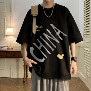 麂皮绒短袖t恤男大码半袖男 JD82208-P25图片