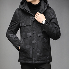 AN9827钱塘2020-3秋冬新款男士休闲百搭连帽保暖羽绒服外套P260，男装羽绒服，钱塘207-3
