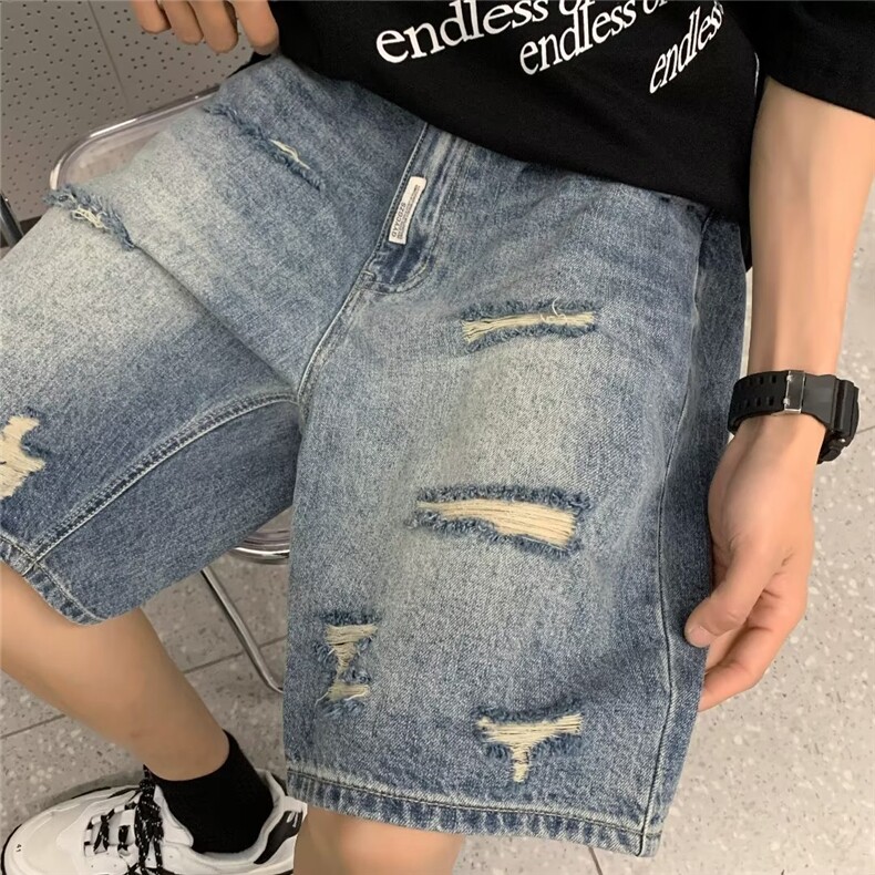 高街水洗牛仔裤男设计感小众拉链裤XK8030P38,男装牛仔裤,星座1116-2