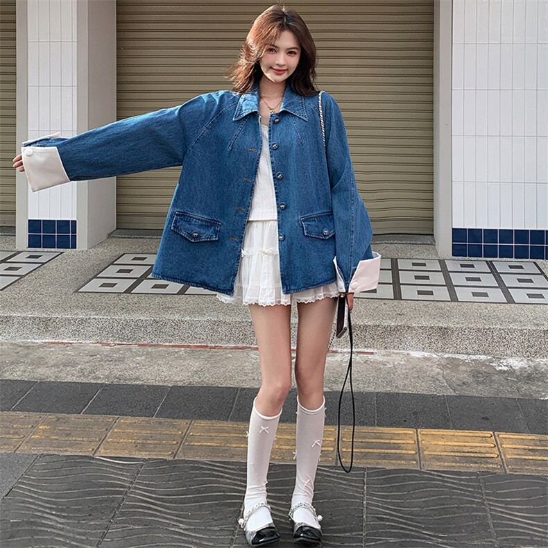 大货已出2025牛仔春款外套2C216-W2025-P150-K218,女装短外套,2C216