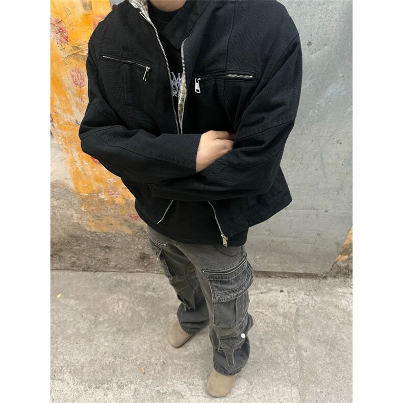 网图有货哈灵顿二代水洗帆布休闲立领工装夹克外套男女A911-P78,男装夹克,星座1505